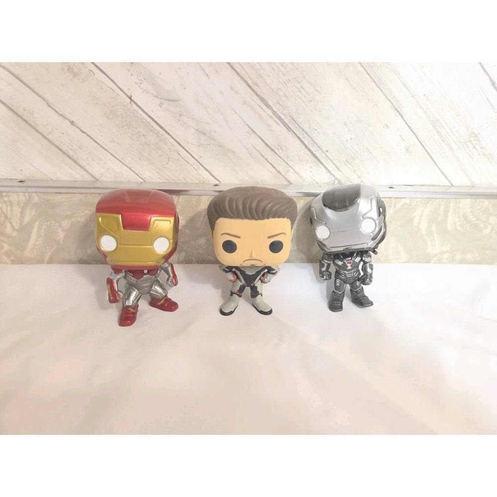 Iron Man Funko Pop Lot Of 3 Tony Stark Avengers Robert Downey Jr. Marvel LOOSE